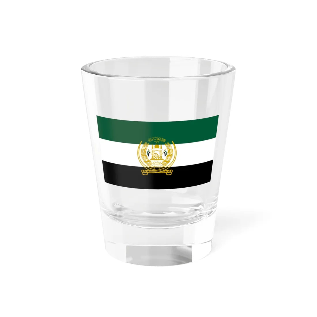 Flag of the National Resistance Front of Afghanistan (Afghanistan) Shot Glass 1.5oz 1.5oz - Go Mug Yourself