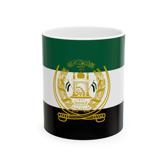 Flag of the National Resistance Front of Afghanistan (Afghanistan) White Coffee Mug-11oz-Go Mug Yourself