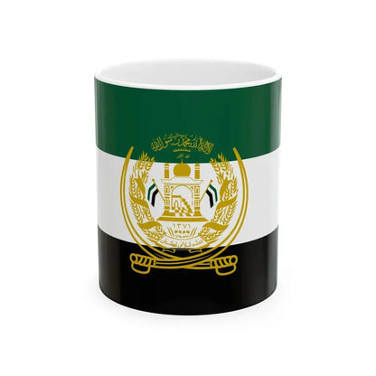 Flag of the National Resistance Front of Afghanistan (Afghanistan) White Coffee Mug 11oz - Go Mug Yourself