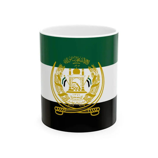 Flag of the National Resistance Front of Afghanistan (Afghanistan) White Coffee Mug 11oz - Go Mug Yourself