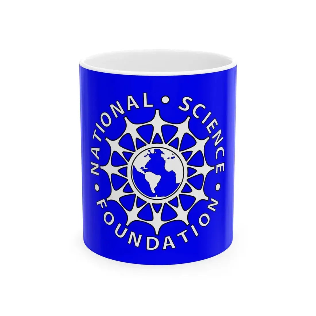 Flag of the National Science Foundation (United States) White Coffee Mug 11oz - Go Mug Yourself