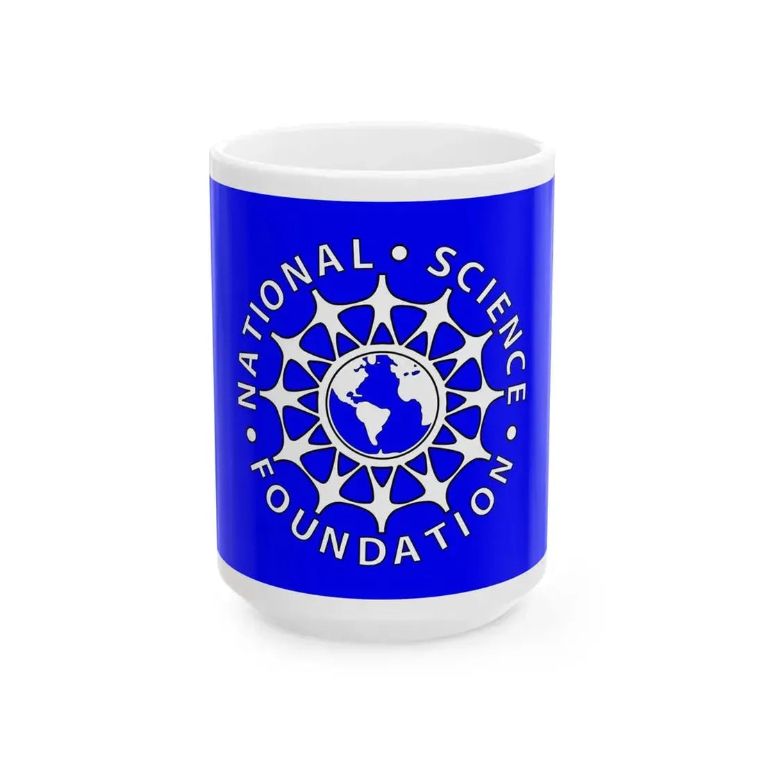 Flag of the National Science Foundation (United States) White Coffee Mug 15oz - Go Mug Yourself