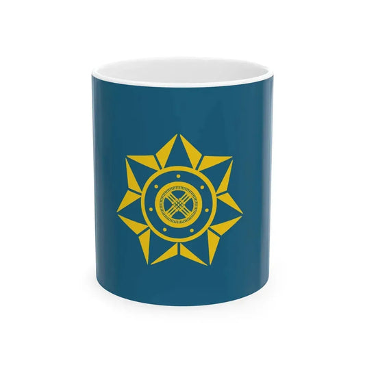 Flag of the National Security Committee of the Republic of Kazakhstan 2 (Kazakhstan) White Coffee Mug 11oz - Go Mug Yourself