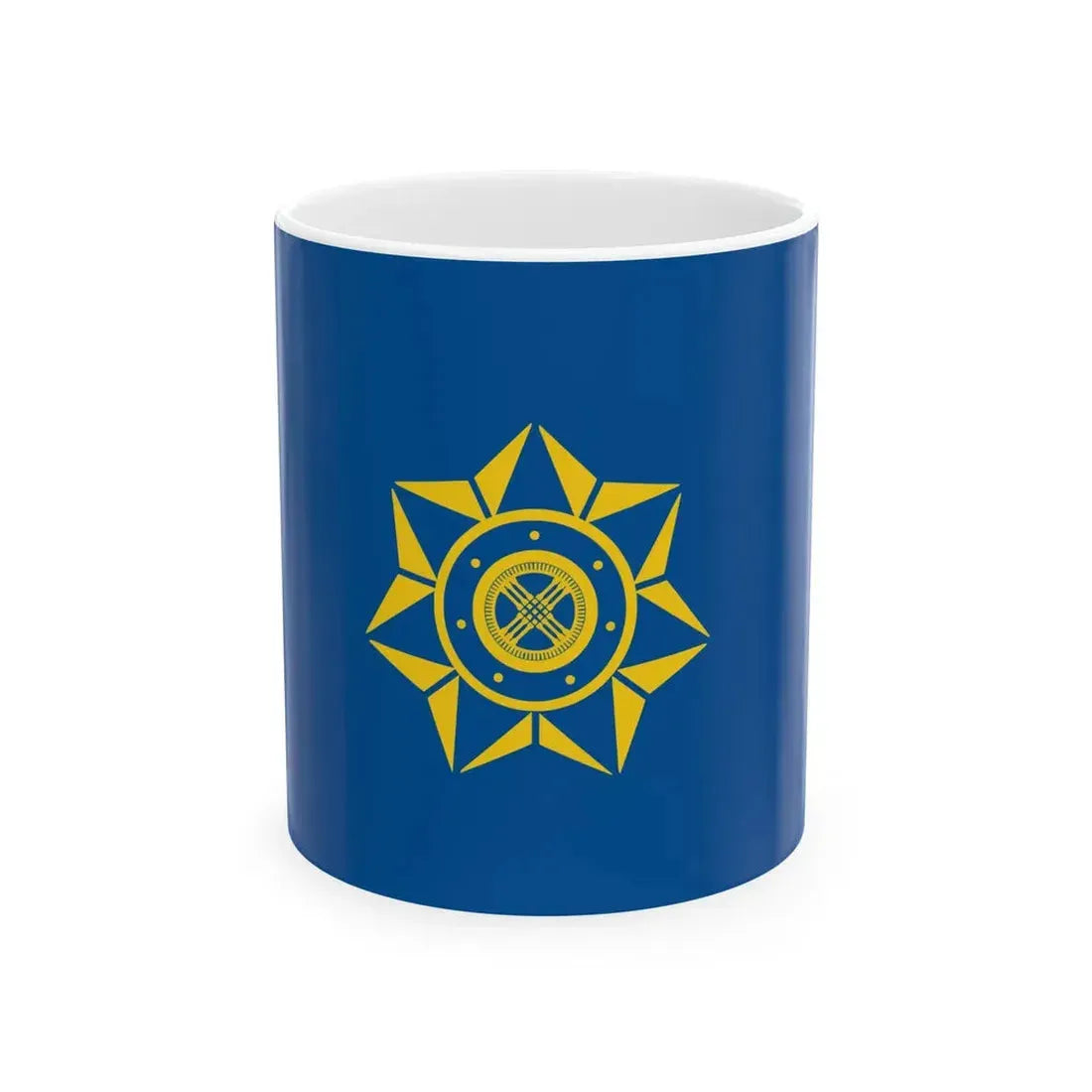 Flag of the National Security Committee of the Republic of Kazakhstan (Kazakhstan) White Coffee Mug 11oz - Go Mug Yourself