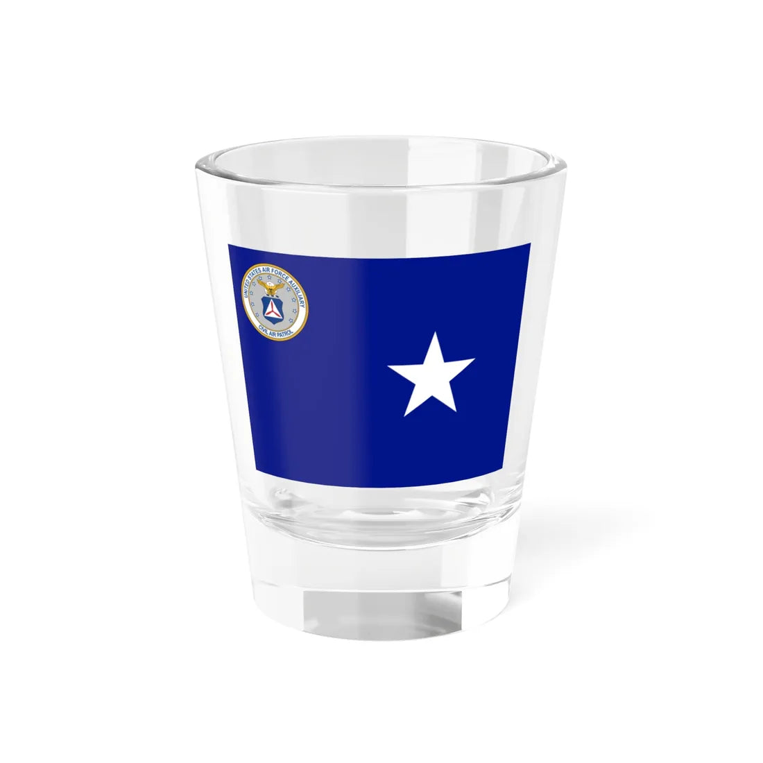 Flag of the National Vice Commander of the Civil Air Patrol (United States) Shot Glass 1.5oz 1.5oz - Go Mug Yourself