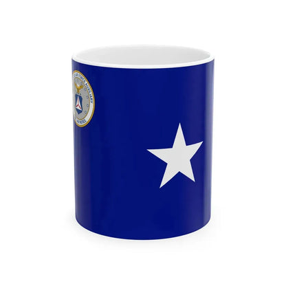 Flag of the National Vice Commander of the Civil Air Patrol (United States) White Coffee Mug 11oz - Go Mug Yourself