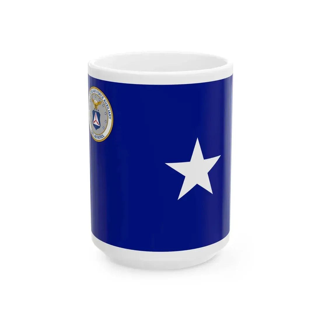 Flag of the National Vice Commander of the Civil Air Patrol (United States) White Coffee Mug 15oz - Go Mug Yourself