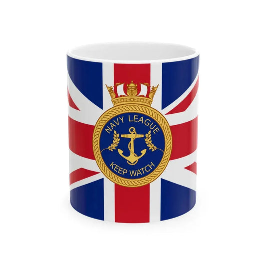 Flag of the Navy League of the British Empire (Canada) White Coffee Mug 11oz - Go Mug Yourself