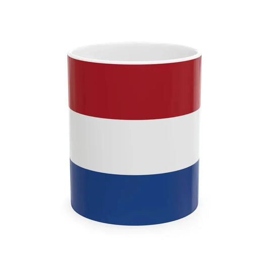 Flag of the Netherlands 5-3 (Netherlands) White Coffee Mug 11oz - Go Mug Yourself