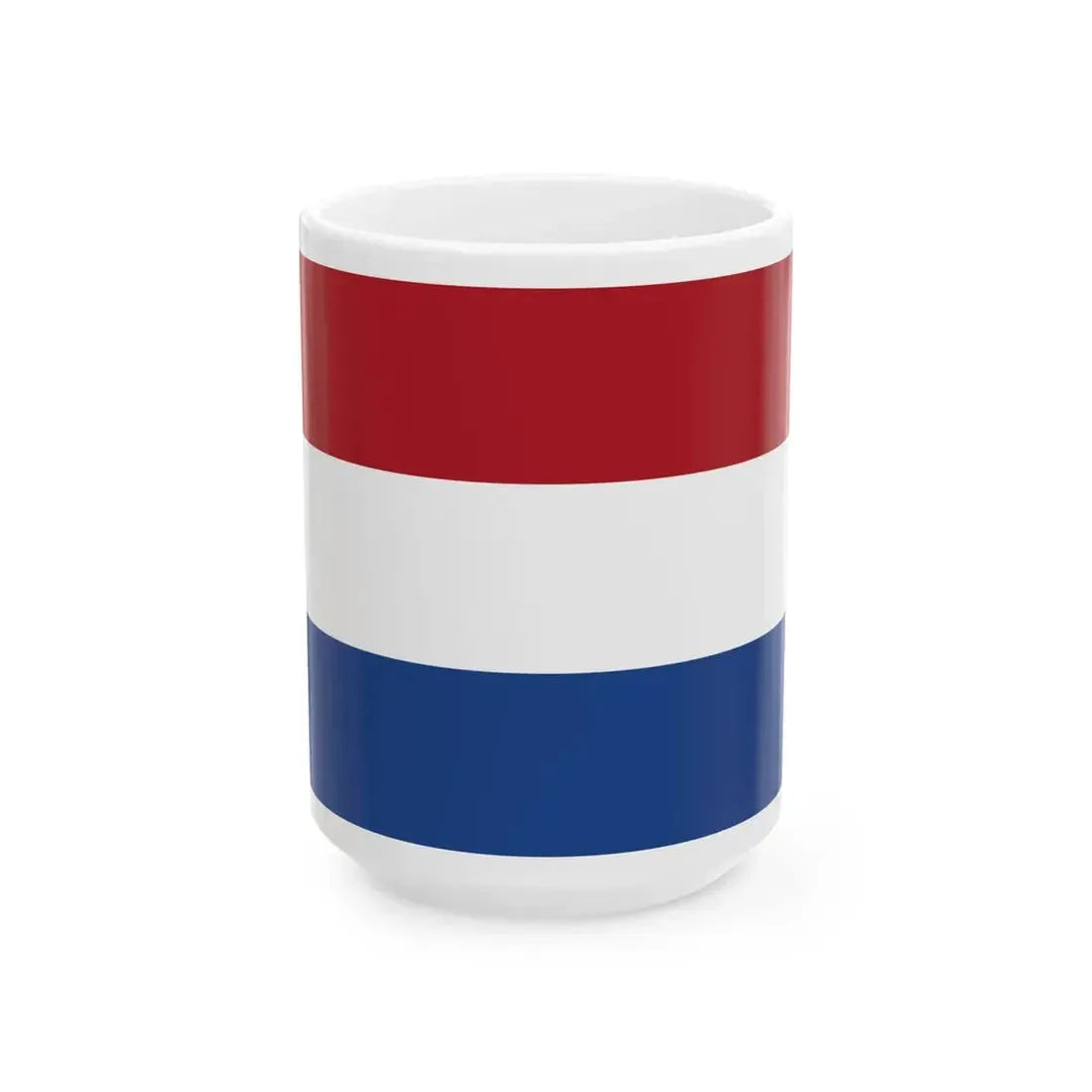 Flag of the Netherlands 5-3 (Netherlands) White Coffee Mug 15oz - Go Mug Yourself