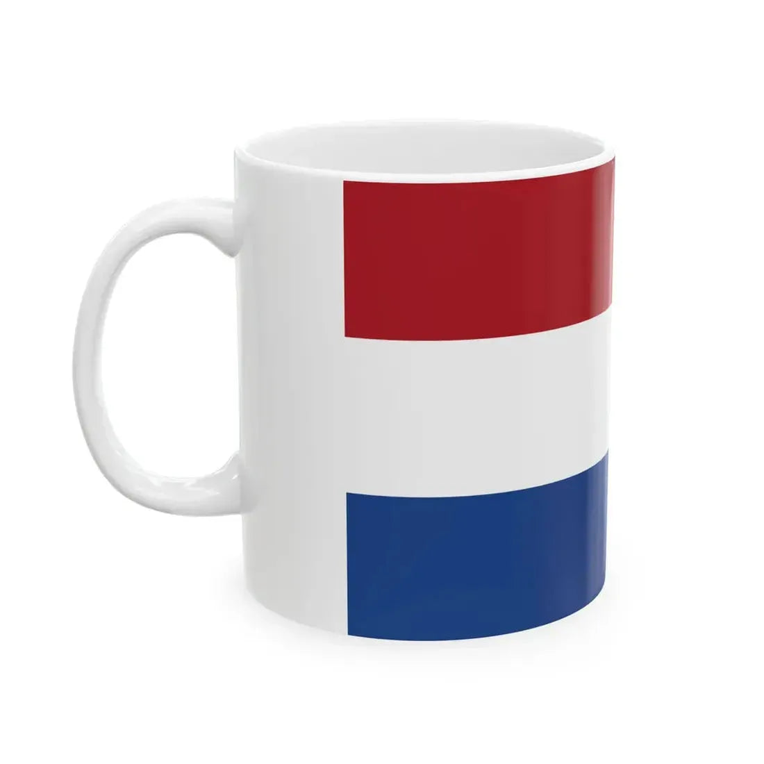 Flag of the Netherlands 5-3 (Netherlands) White Coffee Mug - Go Mug Yourself
