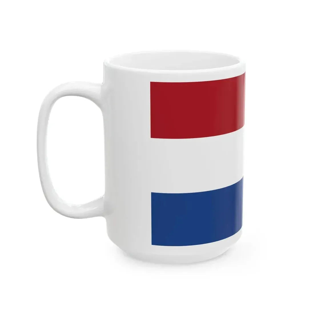 Flag of the Netherlands 5-3 (Netherlands) White Coffee Mug - Go Mug Yourself