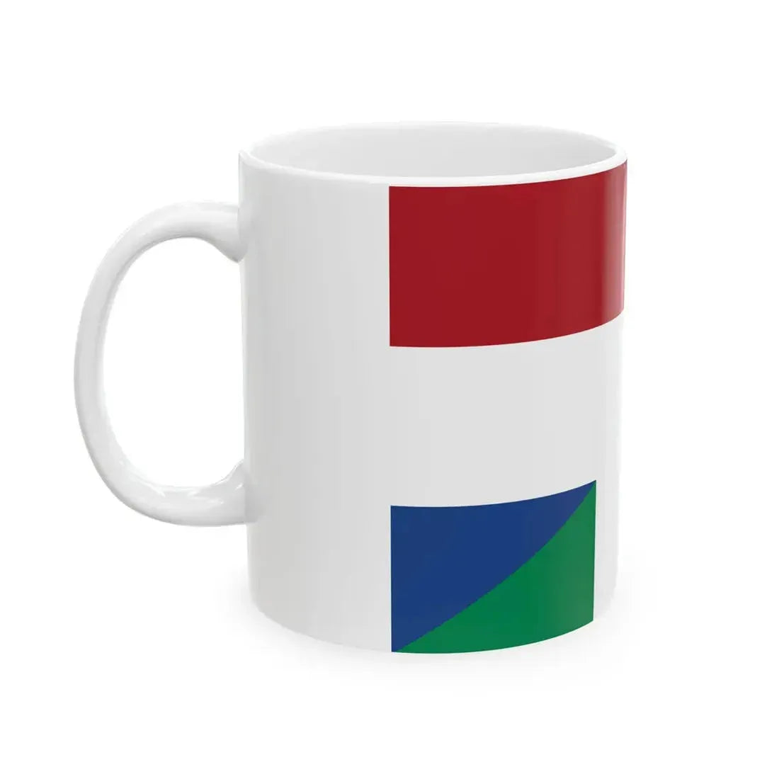 Flag of the Netherlands and Nigeria 2 (Netherlands) White Coffee Mug - Go Mug Yourself