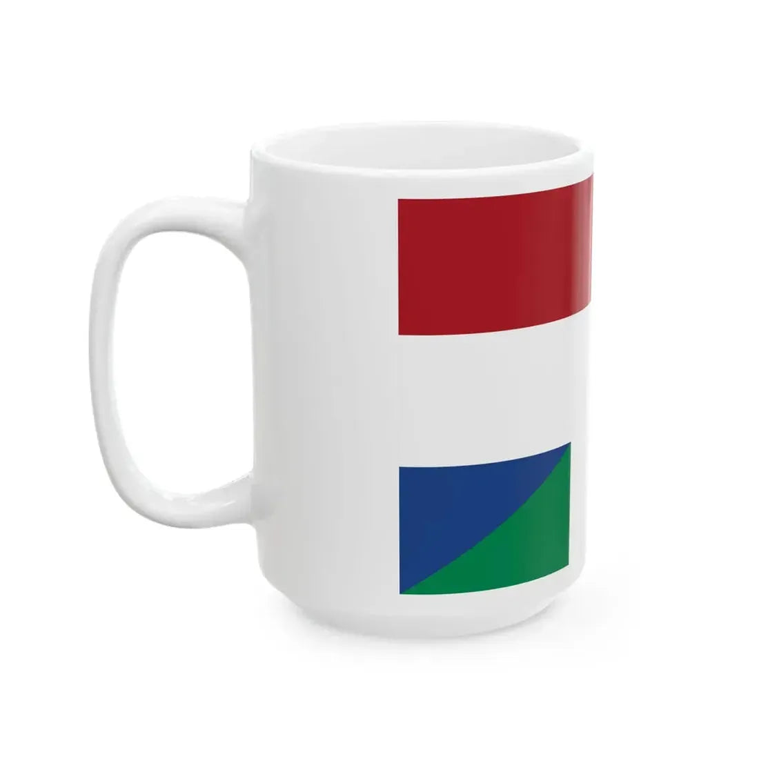 Flag of the Netherlands and Nigeria 2 (Netherlands) White Coffee Mug - Go Mug Yourself