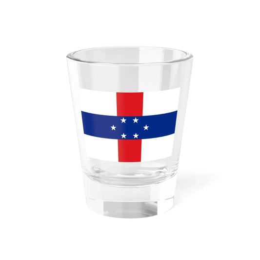 Flag of the Netherlands Antilles 1959-1986 (Netherlands) Shot Glass 1.5oz 1.5oz - Go Mug Yourself