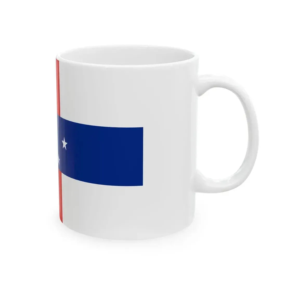 Flag of the Netherlands Antilles 1986-2010 (Netherlands) White Coffee Mug - Go Mug Yourself