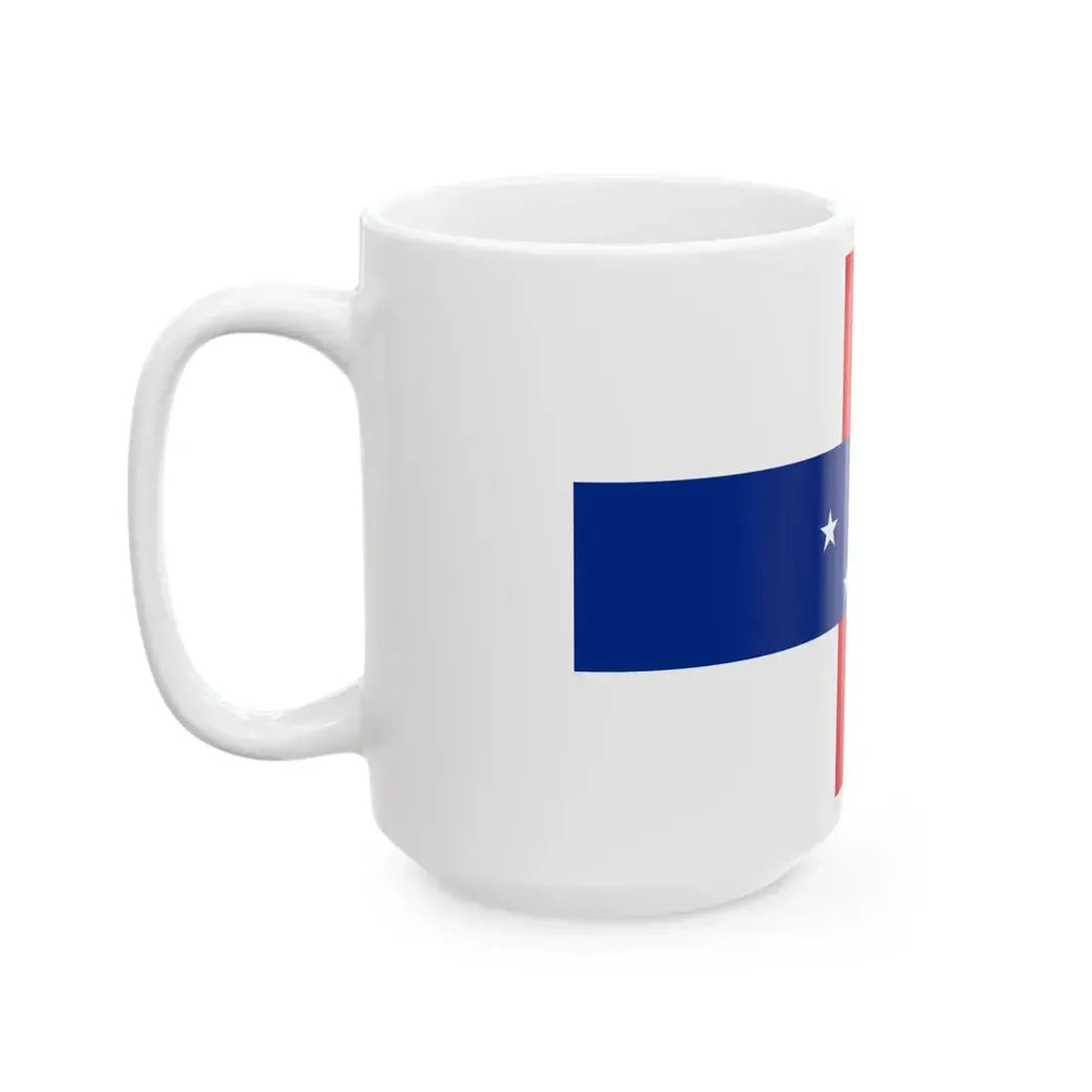 Flag of the Netherlands Antilles 1986-2010 (Netherlands) White Coffee Mug - Go Mug Yourself