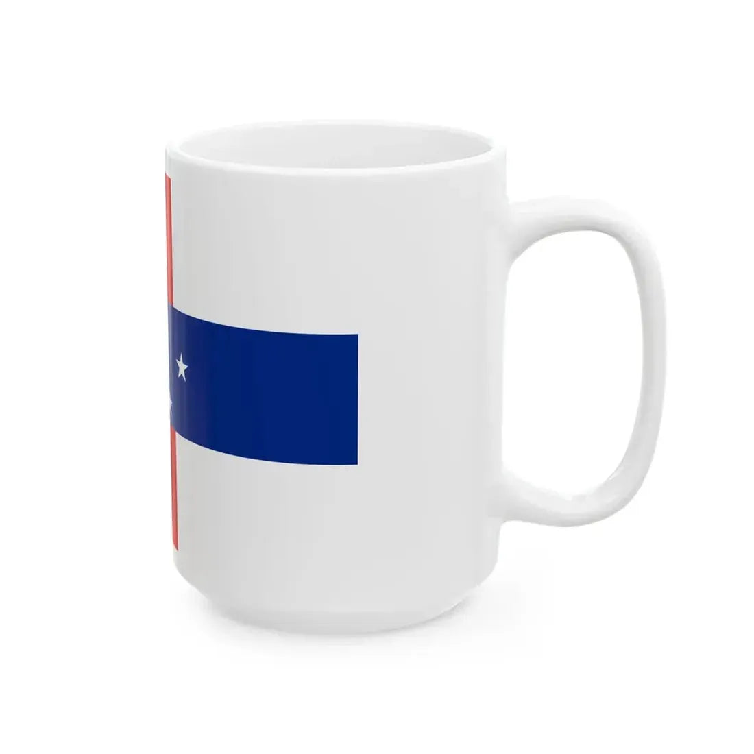 Flag of the Netherlands Antilles 1986-2010 (Netherlands) White Coffee Mug - Go Mug Yourself