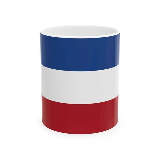 Flag of the Netherlands upside down (Netherlands) White Coffee Mug 11oz - Go Mug Yourself