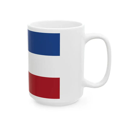 Flag of the Netherlands upside down (Netherlands) White Coffee Mug - Go Mug Yourself