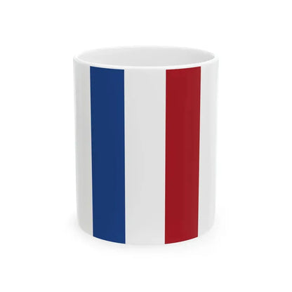 Flag of the Netherlands vertical (Netherlands) White Coffee Mug 11oz - Go Mug Yourself