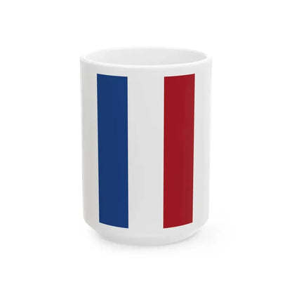 Flag of the Netherlands vertical (Netherlands) White Coffee Mug 15oz - Go Mug Yourself