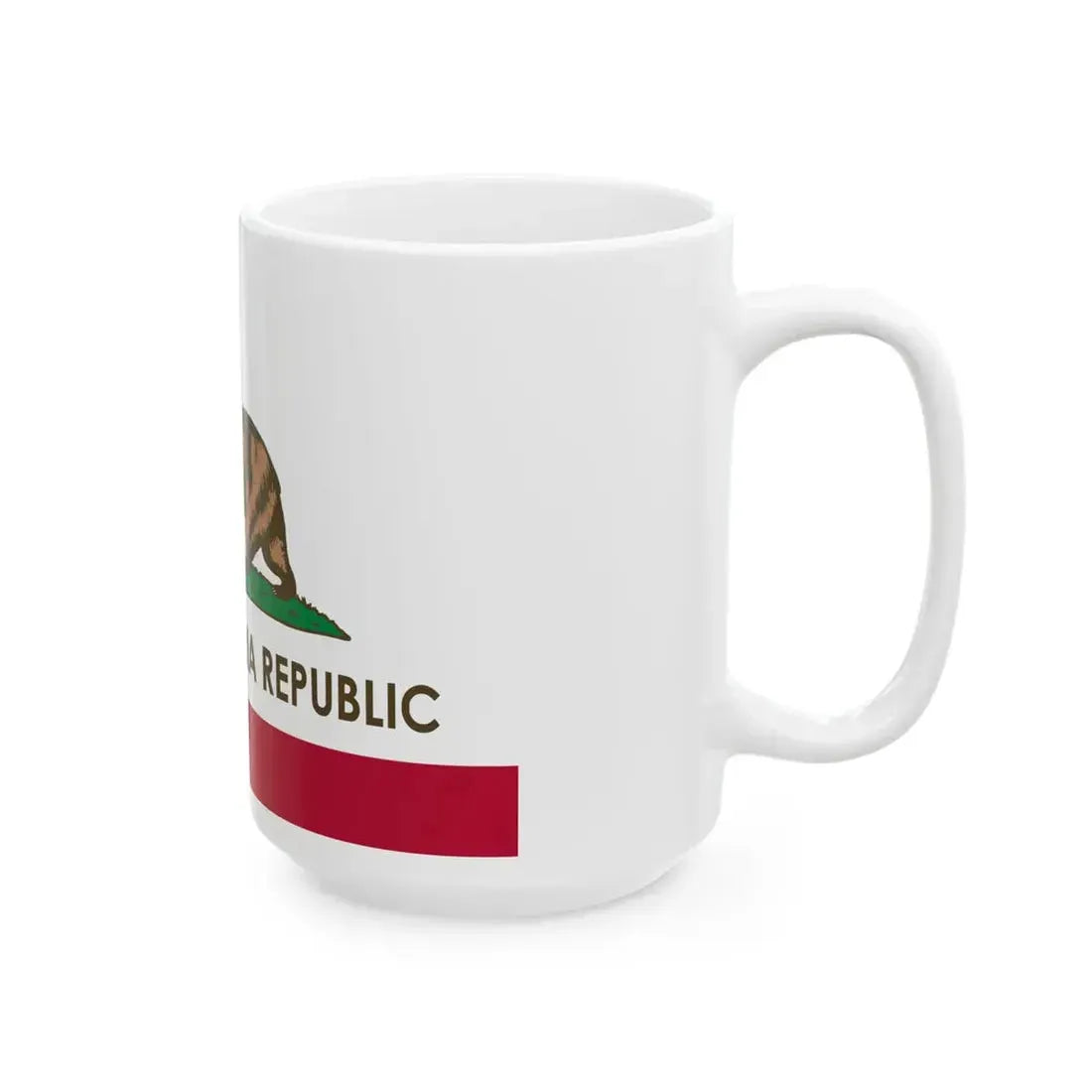 Flag of the New California Republic (United States) White Coffee Mug - Go Mug Yourself