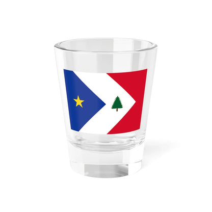 Flag of the New England Acadians (United States) Shot Glass 1.5oz 1.5oz - Go Mug Yourself