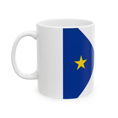 Flag of the New England Acadians (United States) White Coffee Mug - Go Mug Yourself