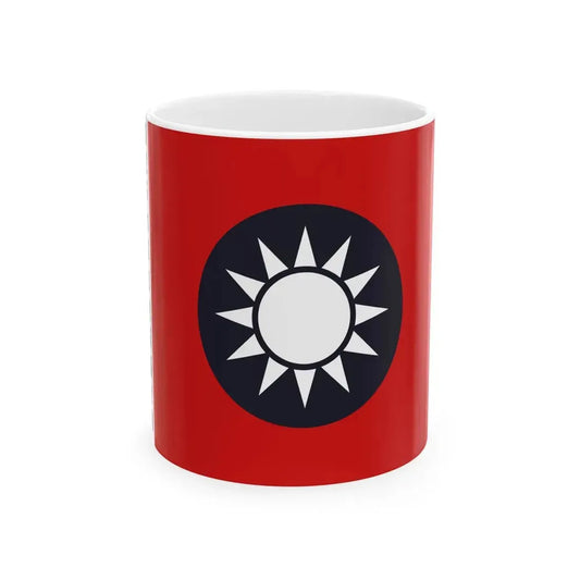 Flag of the new fourth army independent regiment Ye Ting (China) White Coffee Mug 11oz - Go Mug Yourself