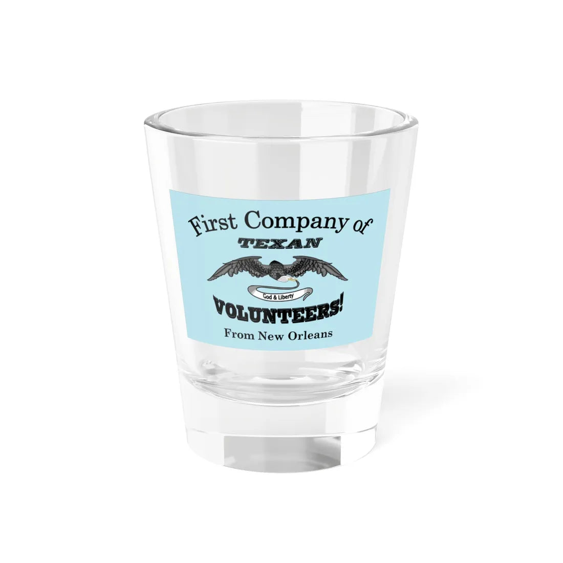 Flag of the New Orleans Grays (United States) Shot Glass 1.5oz 1.5oz - Go Mug Yourself