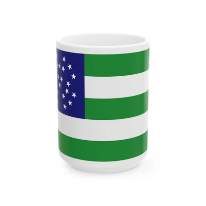 Flag of the New York City Police Department - White Coffee Mug-15oz-Go Mug Yourself