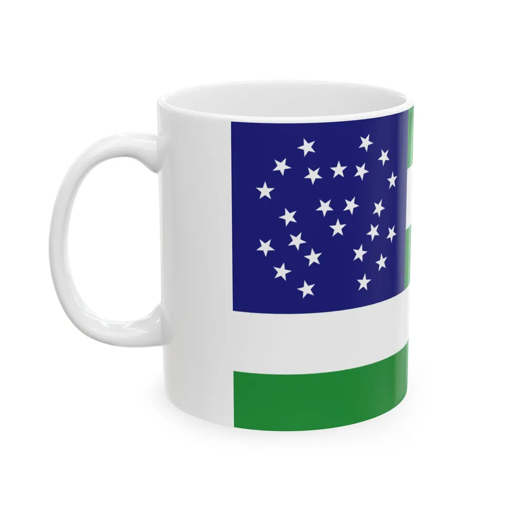 Flag of the New York City Police Department - White Coffee Mug-Go Mug Yourself