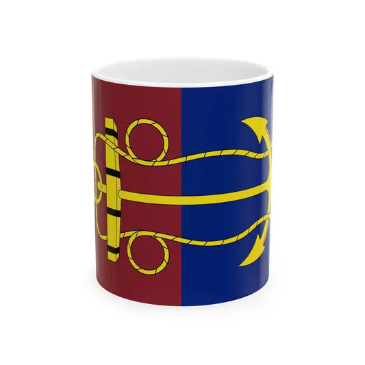 Flag of the New Zealand Navy Board (New Zealand) White Coffee Mug 11oz - Go Mug Yourself