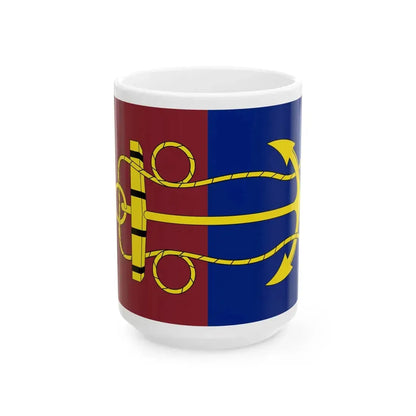 Flag of the New Zealand Navy Board (New Zealand) White Coffee Mug 15oz - Go Mug Yourself