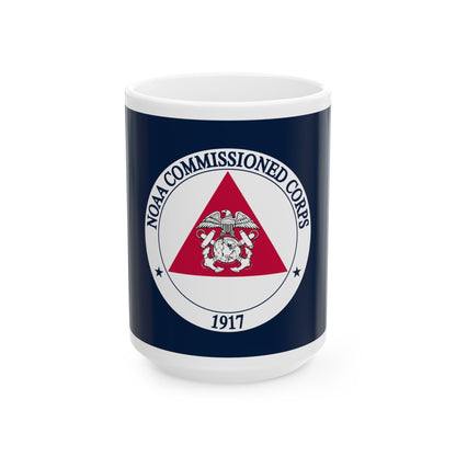 Flag of the NOAA Commissioned Officer Corps (United States) White Coffee Mug-15oz-Go Mug Yourself