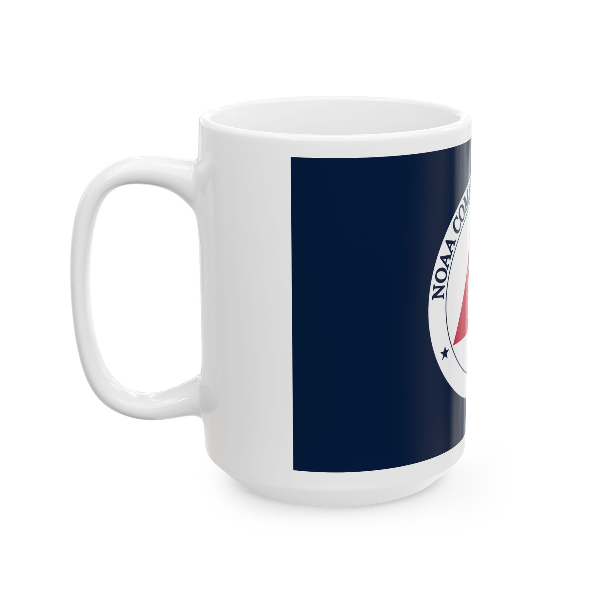 Flag of the NOAA Commissioned Officer Corps (United States) White Coffee Mug-Go Mug Yourself