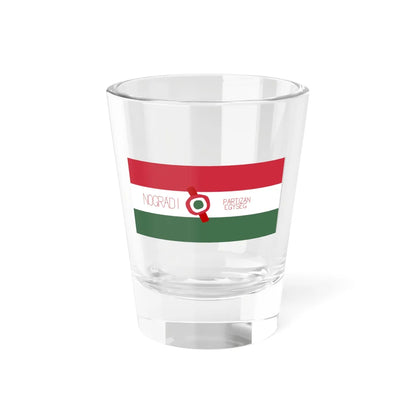 Flag of the Nogradi partisan unit (Hungary) Shot Glass 1.5oz 1.5oz - Go Mug Yourself