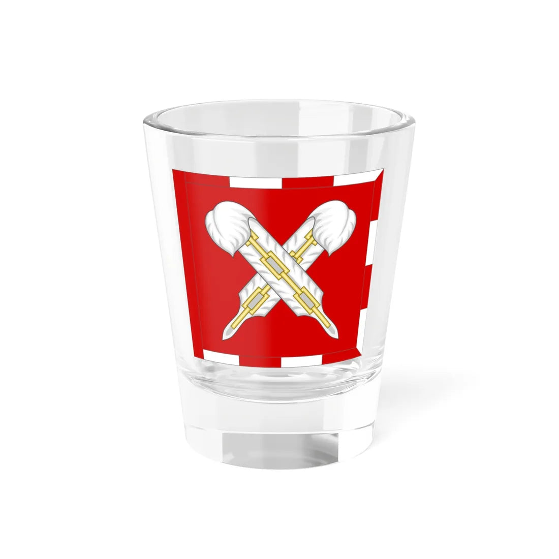 Flag of the Norfolk Herald Extraordinary (United Kingdom) Shot Glass 1.5oz 1.5oz - Go Mug Yourself