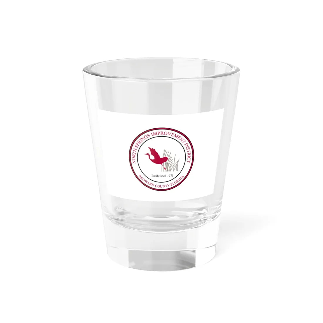 Flag of the North Springs Improvement District Florida (United States) Shot Glass 1.5oz 1.5oz - Go Mug Yourself