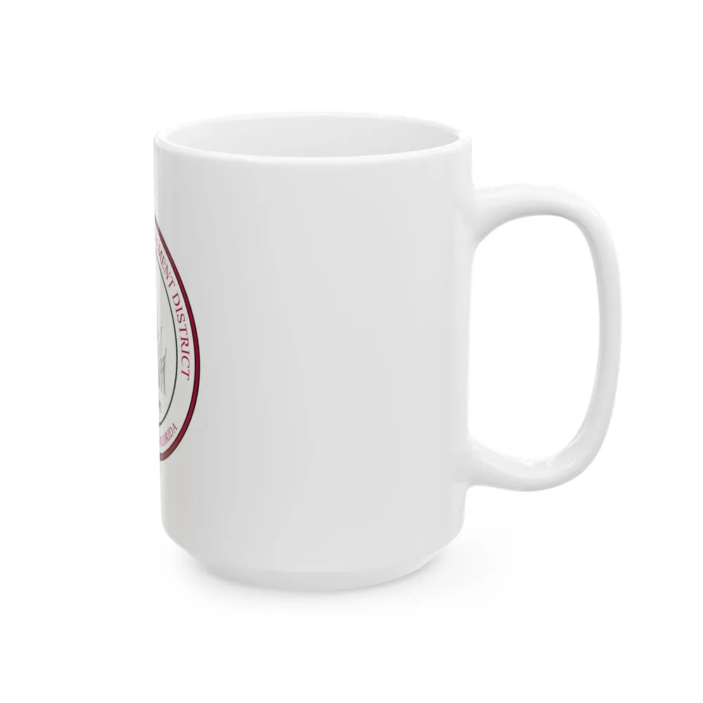 Flag of the North Springs Improvement District Florida (United States) White Coffee Mug - Go Mug Yourself