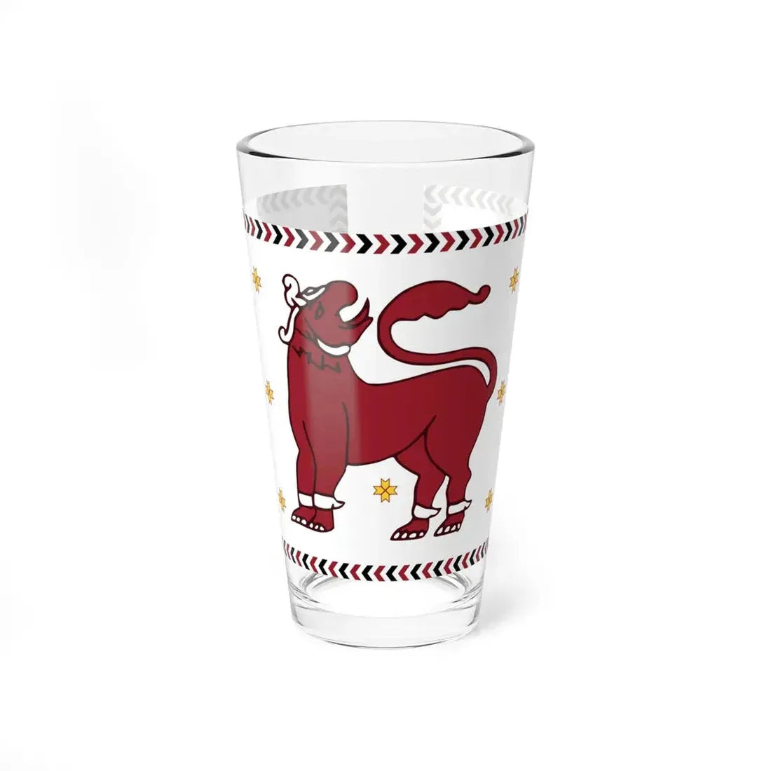 Flag of the North Western Province Sri Lanka (Sri Lanka) Pint Glass 16oz 16oz - Go Mug Yourself