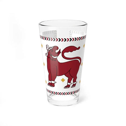 Flag of the North Western Province Sri Lanka (Sri Lanka) Pint Glass 16oz 16oz - Go Mug Yourself