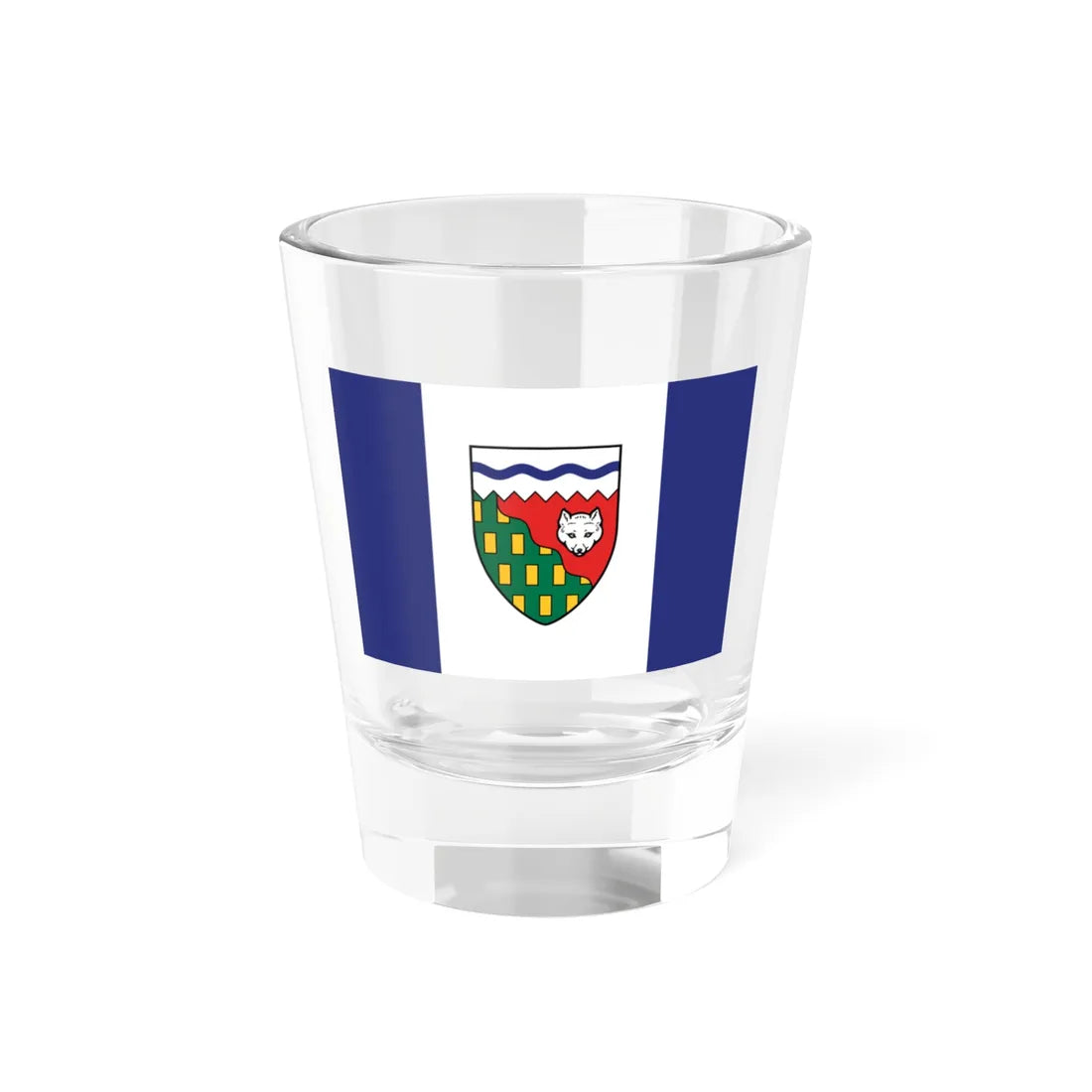 Flag of the Northwest Territories 3-2 (Canada) Shot Glass 1.5oz 1.5oz - Go Mug Yourself