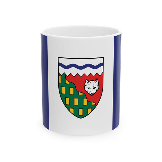 Flag of the Northwest Territories 3-2 (Canada) White Coffee Mug-11oz-Go Mug Yourself