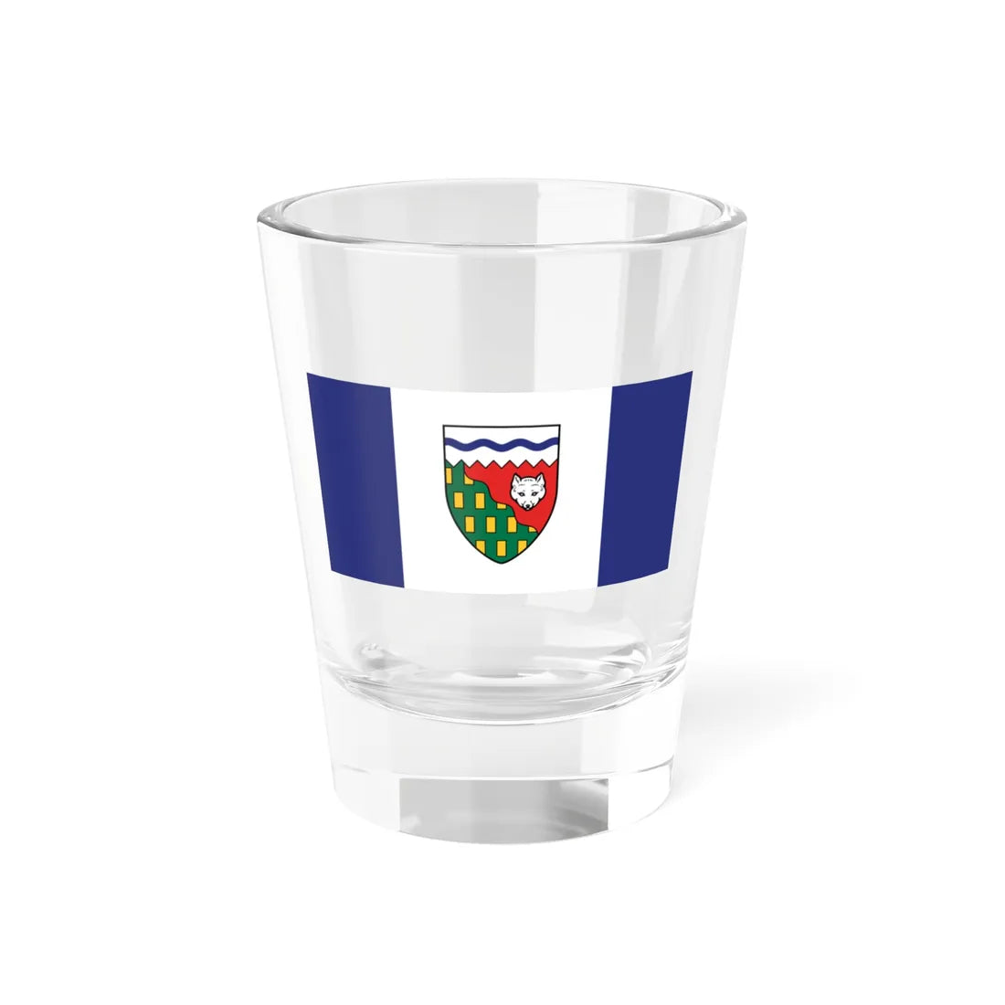 Flag of the Northwest Territories (Canada) Shot Glass 1.5oz 1.5oz - Go Mug Yourself