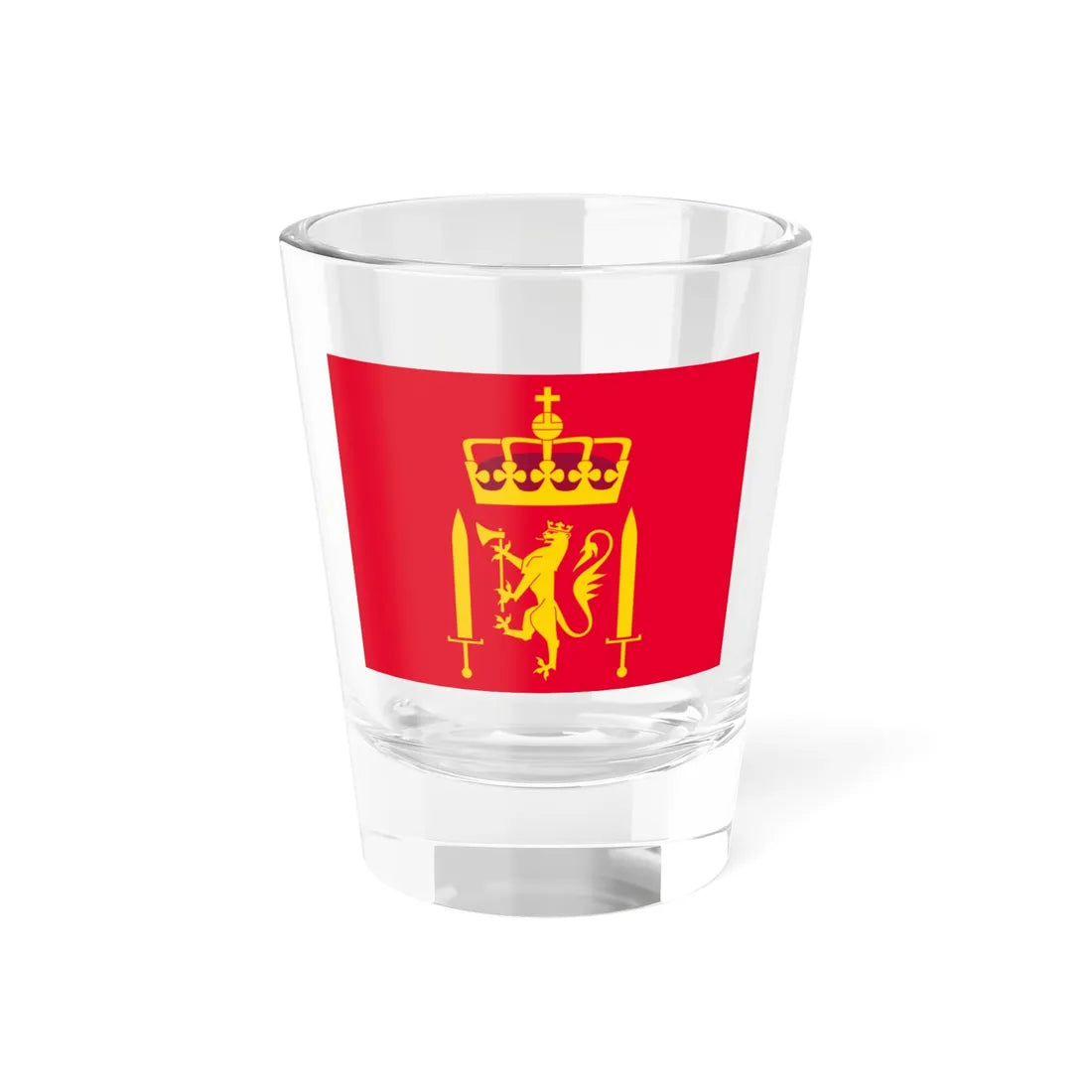 Flag of the Norwegian Army (Norway) Shot Glass 1.5oz 1.5oz - Go Mug Yourself