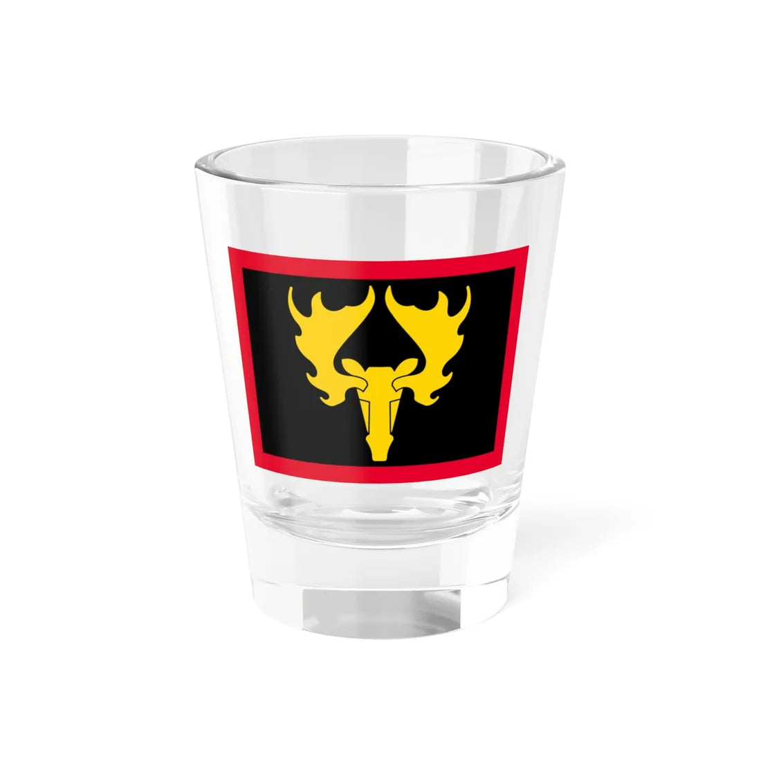 Flag of the Norwegian Battalion III KFOR (Norway) Shot Glass 1.5oz 1.5oz - Go Mug Yourself