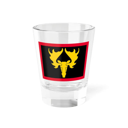 Flag of the Norwegian Battalion III KFOR (Norway) Shot Glass 1.5oz 1.5oz - Go Mug Yourself