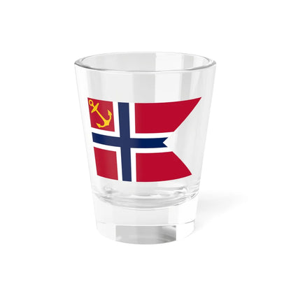 Flag of the Norwegian Shipping and Trade Mission (Norway) Shot Glass 1.5oz 1.5oz - Go Mug Yourself